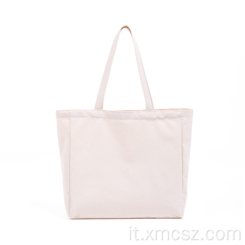 Shopper colorata in cotone biologico